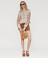 Avec Les Filles Women's Peplum Blouse Jacket