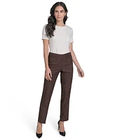Calvin Klein Women's Textured Slim-Leg Ankle Pants