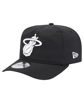 New Era Men's Black Miami Heat Injection Everyday Golfer Adjustable Hat