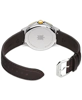Certina Men's Swiss Ds-8 Brown Leather Strap Watch 40mm