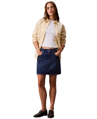 Calvin Klein Jeans Women's Denim Cargo Skirt