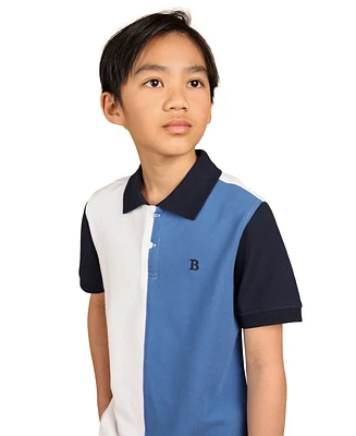 B By Brooks Brothers Big Boys Colorblock Polo Shirt