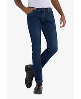 Cultura Men's Modern Fit Saddle Stitch Jeans
