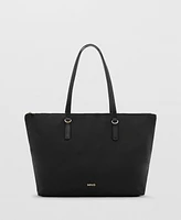 Mango Women's Nylon Shopper Bag