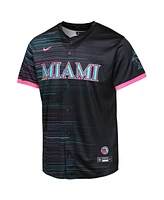 Outerstuff Big Boys and Girls Black Miami Marlins 2025 City Connect Limited Jersey