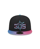 New Era Men's Black Miami Marlins 2025 City Connect 59FIFTY Hat