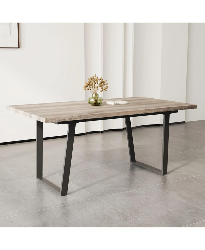 Modern 6-Person Dining Table (62.9