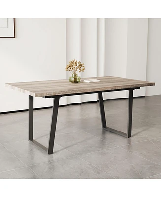 Modern 6-Person Dining Table (62.9