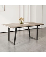 Modern 6-Person Dining Table (62.9