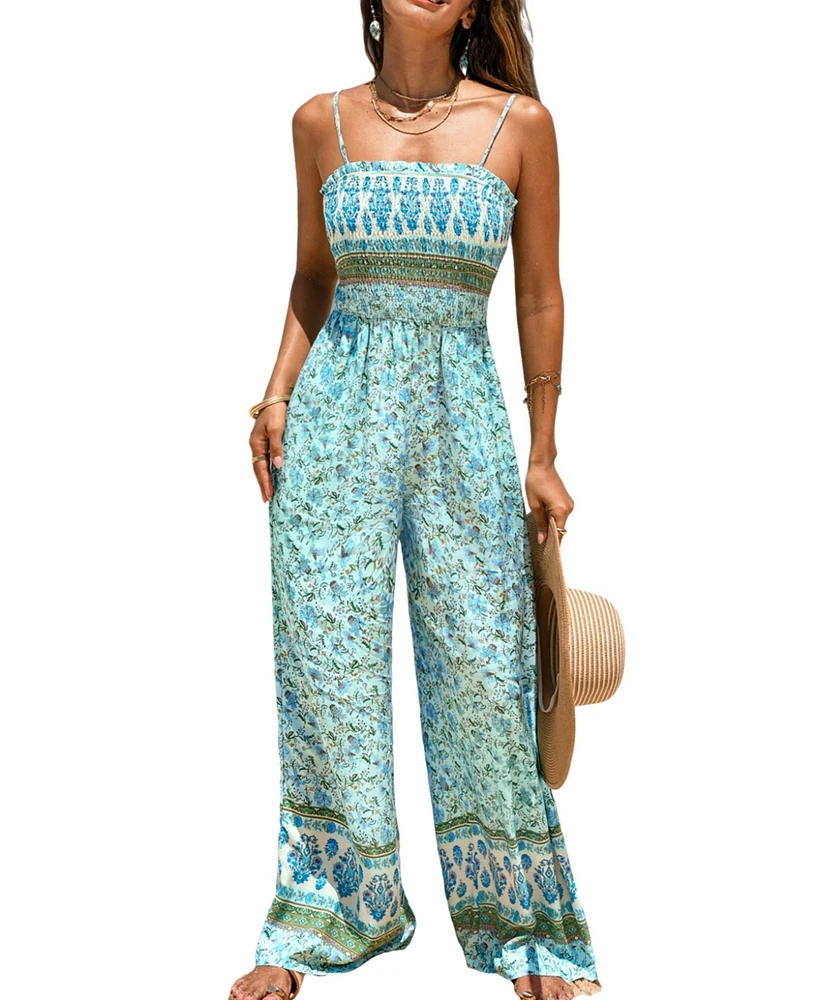 Cupshe Women's Daisy Hour Floral Jumpsuit