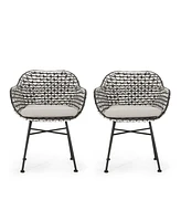 Modern Woven Club Chair: Minimalist Elegance For Outdoor Spaces