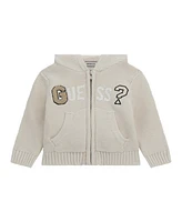 Guess Baby Boys Hooded Long Sleeve Zip-Up Sweater