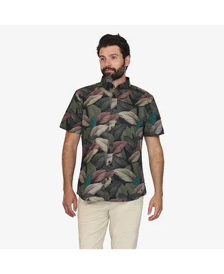 Vustra Men's Tropical Escape Button Down Shirt