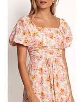 Petal and Pup Women's Clo Puff Sleeve Midi Dress