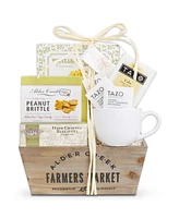 Alder Creek Gift Baskets Serenity Tea Crate, 6 Pieces