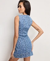 Good American Women's Power-Stretch Button-Front Dress