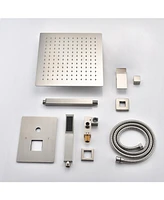 Ceiling Mounted Shower System Combo Set With Handheld And 10 Shower Head