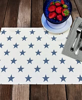 CounterArt Denim Stars Premier Fabric Placemats, Set of 4