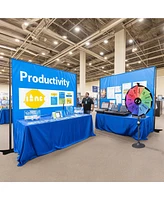 10x10 Ft Backdrop Stand & Roll Up Banner Stand Kit Tradeshow Exhibition Events