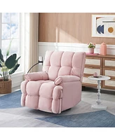 Single chair pink comfortable seat, the seat is soft and comfortable, suitable for small living room space single sofa