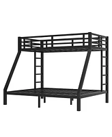 Twin Xl over Queen Metal Bunk Bed: Space-Saving, Noise-Reduced