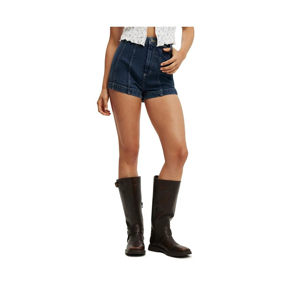 Cotton On Women's High Rise Micro Denim Short