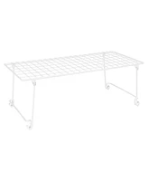 ClosetMaid Stack & Hang 21.5x10.75x7.87'' Stainless Steel Wire Shelf Unit, White
