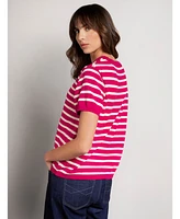 Striped Knitted Crew