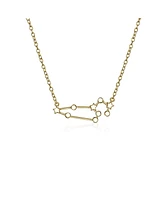 Bling Jewelry Delicate Celestial Astrology Zodiac Leo Constellation Stars Necklace Gold Plated Sterling Silver