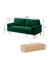 Velvet Sofa 65 inch