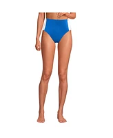 Lands' End Women's Seamed High Waisted Bikini Bottoms