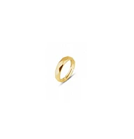 Spero London Sterling Silver Wide Hammered Ring