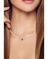 Rachel Zoe 14K Gold Plated Sterling Silver Snake Collar Necklace