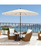 9 Ft Patio Umbrella with Sun-Protective Canopy for Patio Garden Pool