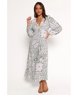 Petal and Pup Women's Kolby Long Sleeve Midi Dress