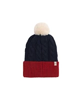 Dc Comics Men's Wonder Woman Champion Logo Adult 2-Pack Cable Knit Beanie & Scarf Set