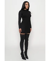 Jluxlabel Women's Scarf Draped Mini Dress