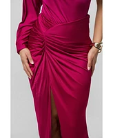 Jluxlabel Women's Mira Drape Maxi Skirt