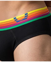 Rounderbum Men's Rainbow Rush Padded Brief