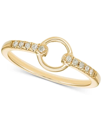Diamond Circle Ring (1/10 ct. t.w.) in 10k Yellow Gold