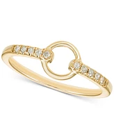 Diamond Circle Ring (1/10 ct. t.w.) in 10k Yellow Gold