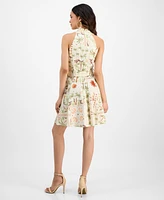Rachel Roy Women's Joanna Mini Belted A-Line Dress