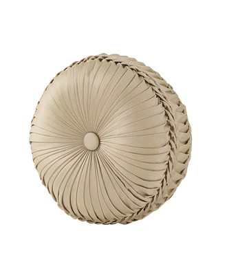J Queen New York Sondra Tufted Decorative Pillow, 15" Round