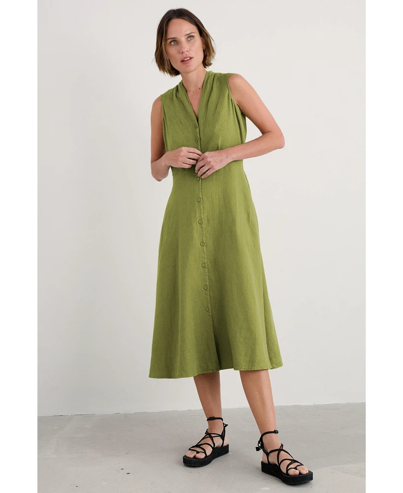 Seasalt Cornwall Women's Sleeveless Carved Wood Dress