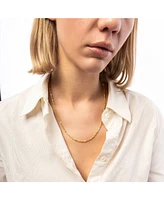 Spero London Twisted Beads Sterling Silver Chain Necklace