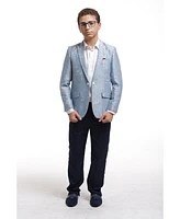 Elie Balleh Toddler Blue Slim Fit Classic Blazer