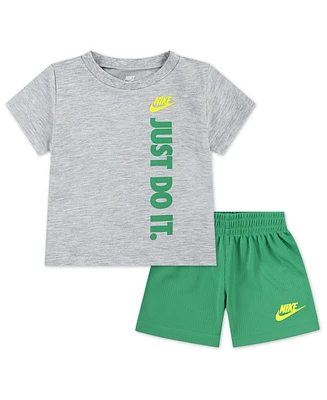 Nike Baby Boys 2-Piece Graphic T-Shirt and French Terry Shorts Set