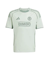 Adidas Big Boys and Girls Light Green Philadelphia Union 2025 One Planet Pre-Match Jersey