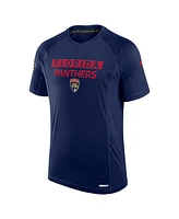 Fanatics Men's Navy Florida Panthers Authentic Pro Rink Tech T-Shirt