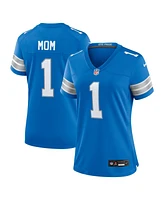 Nike Men's Number 1 Mom Blue Detroit Lions Game Jersey